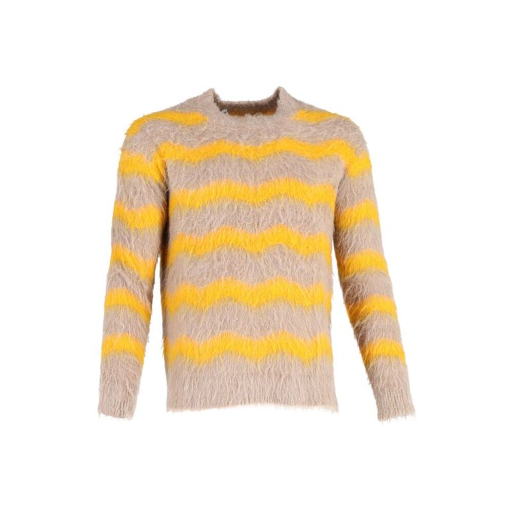 Acne Studios Kristoffer Crewneck Sweater in Beige Acrylic